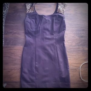 Guess Black and gold sequins Dress M